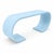 Mid-Century Modern Mid Century Modern Waterfall Style Console Baby Blue For Sale - Image 3 of 4