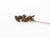 Chinoiserie Antique Geisha With Parasol 10k Gold Stick Pin For Sale - Image 3 of 4