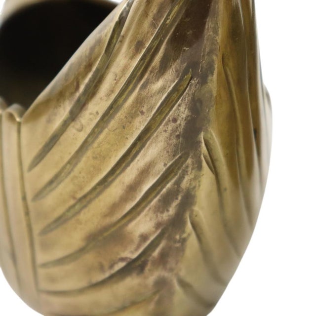 Vintage Swan Planters in Brass, Set of 2 For Sale - Image 14 of 15