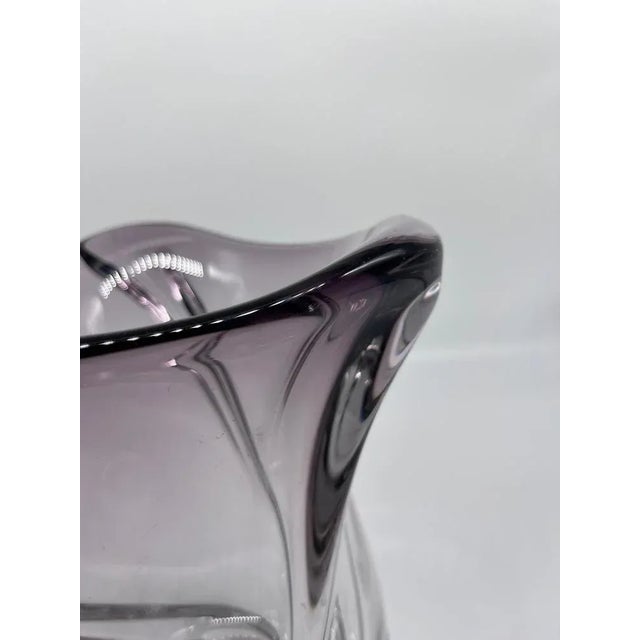 1960s Val Saint Lambert Crystal Vase For Sale - Image 5 of 10