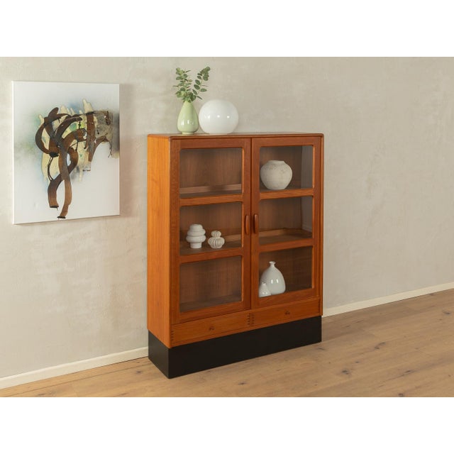 Mid-Century Modern Teak Showcase Cabinet, 1980s For Sale - Image 3 of 9
