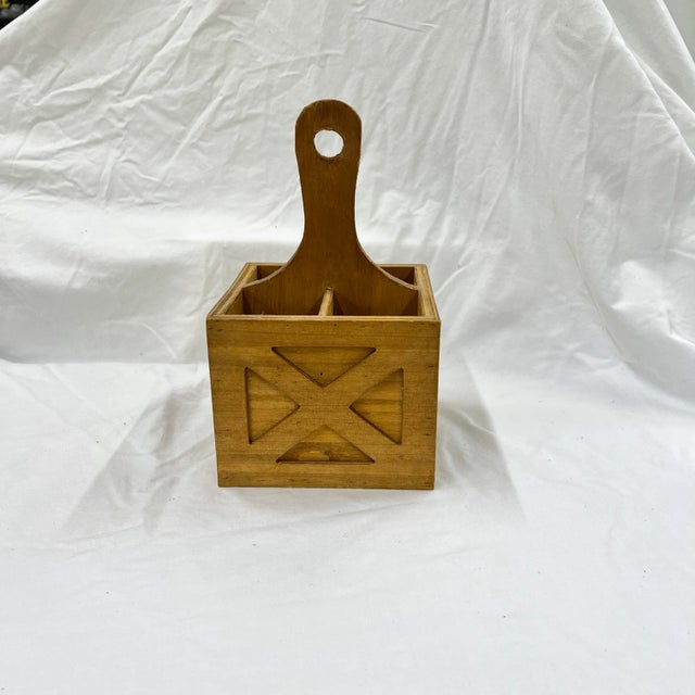 Farmhouse / French Country Style Utensil Holder For Sale - Image 4 of 7