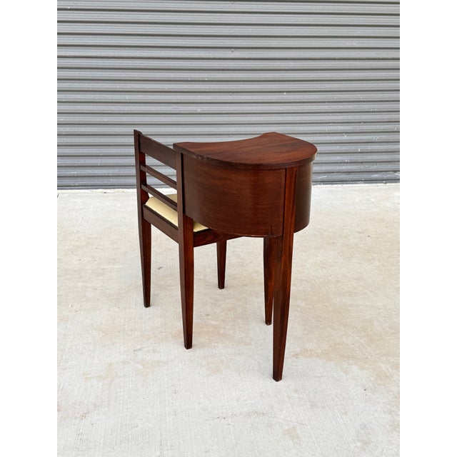 Vintage Mid Century Gossip Bench Telephone Table For Sale - Image 9 of 9