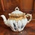 Rare Antique Ornate French Porcelain Nautical 5” Mellon Shaped Teapot With Heavy Gold Gilt For Sale - Image 11 of 12