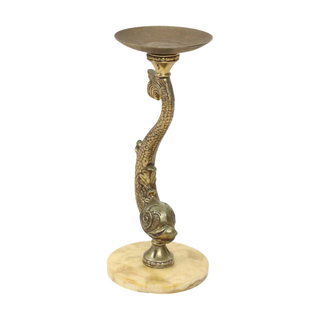 Mid-Century Mythical Dolphin Floor Ashtray, France, 1950s For Sale - Image 6 of 15