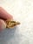 Mid 20th Century Mid-Century Emmons Brutalist Goldtone Cocktail Ring With Citrine - Size 7.5 For Sale - Image 5 of 7