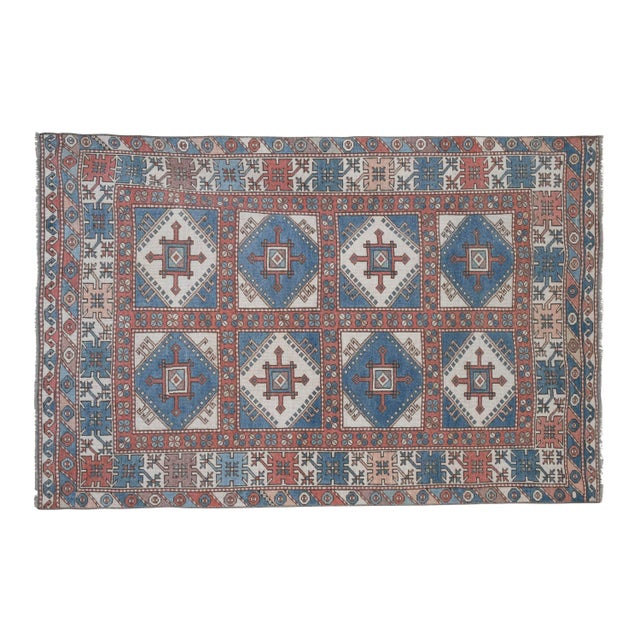 Vintage Turkish Oushak Rug 4'10" X 6'12" 57.9'' x 83.8'' / 143 x 213 cm Hand woven with high quality pure wool Excellent...