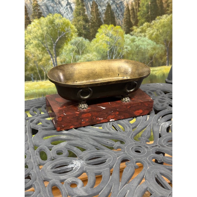 19th Century Roman Grand Tour Tub on Rossi Marble Base, Antique For Sale - Image 4 of 12