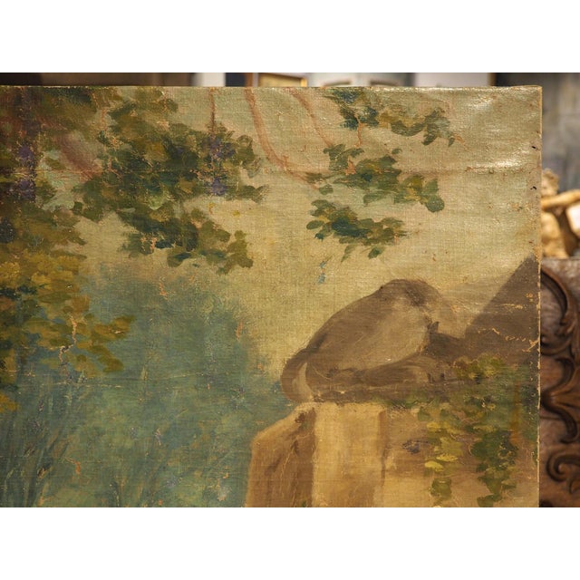 The Flute Lesson, Antique French Oil Painting After François Boucher Circa 1850 For Sale - Image 4 of 18