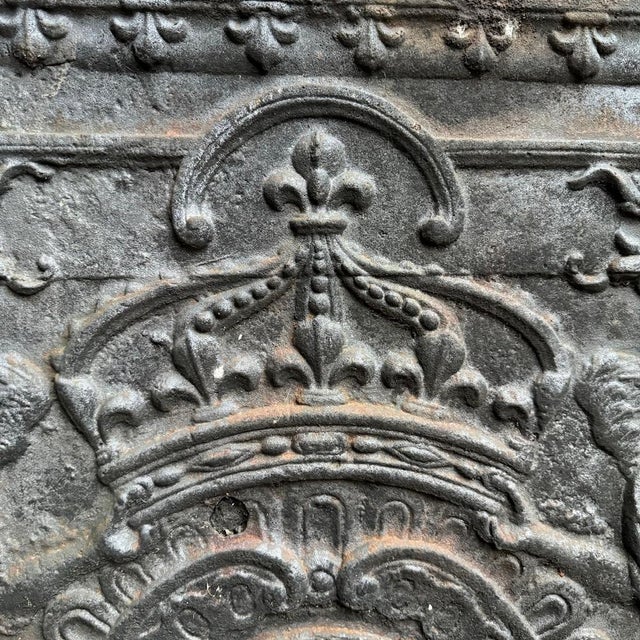 French Chimney Fireback, 1850s For Sale - Image 6 of 15