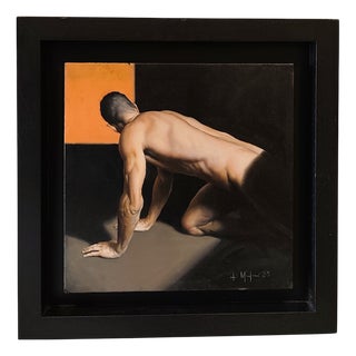 Filippo Manfroni, A Man 1 , Oil on Canvas For Sale