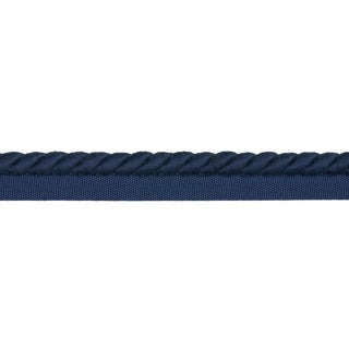 Schumacher Henley Cotton Cord Trim In Navy For Sale