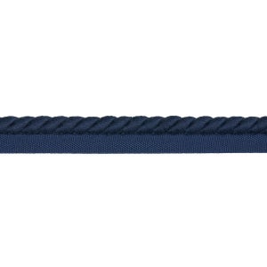Schumacher Henley Cotton Cord Trim In Navy