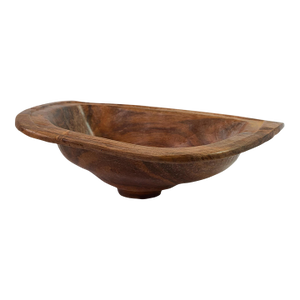 Unique Italian Hand-Carved Rustic Wood Sink Basin