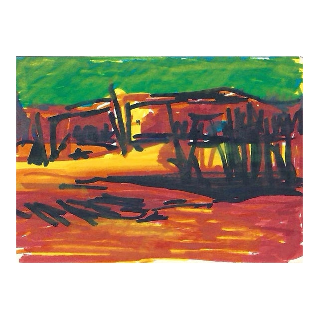 1970s Robert Angeloch Landscape Painting For Sale