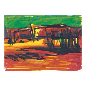 197os Robert Angeloch Landscape Painting