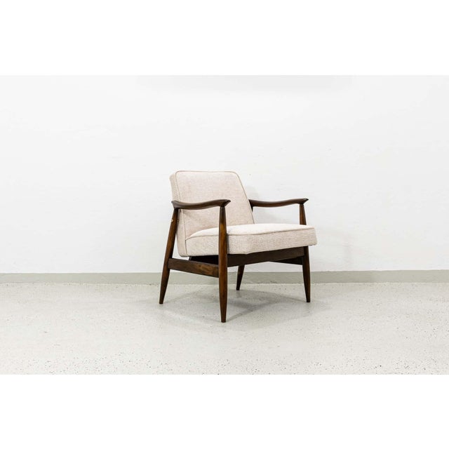 Wood Mid-Century GFM-87 Armchair by Juliusz Kędziorek, Poland, 1960s For Sale - Image 7 of 18