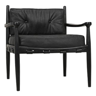 NOIR Fogel Lounge Chair, Charcoal Black For Sale