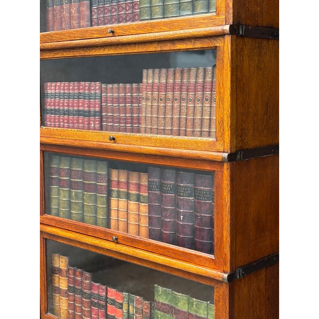 Antique Tall Bookcase in Oak from Globe Wernicke, 1890 For Sale - Image 3 of 10