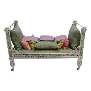 Cast Iron Bench Bed, 1900s For Sale