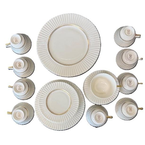 1950s 1950s Mid Century ModernLenox Fine China Pattern Crete Service for (9) - 46pcs For Sale - Image 5 of 5