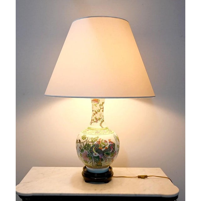 Chinese Porcelain Lamp, 1960 For Sale - Image 3 of 18