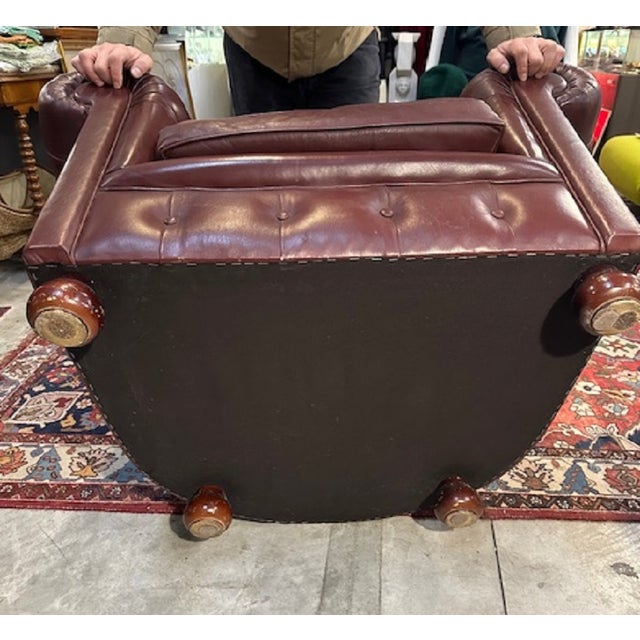 1950s Chesterfield Sofa and Armchairs, 1950s, Set of 3 For Sale - Image 5 of 18