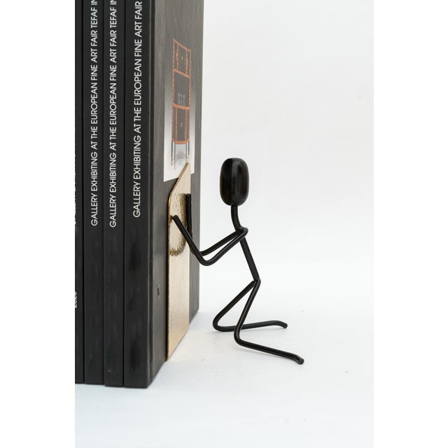 Vintage Hammered Bookends, 1950s, Set of 2 For Sale - Image 6 of 15