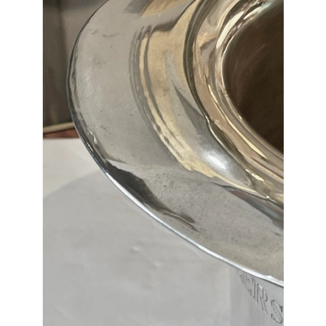 Metal Top Hat, Silver Plate, Cheers Bottle Cooler For Sale - Image 7 of 10