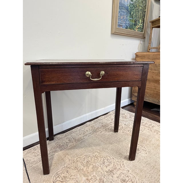 Brown 19th Century Single Drawer Side Table For Sale - Image 8 of 12