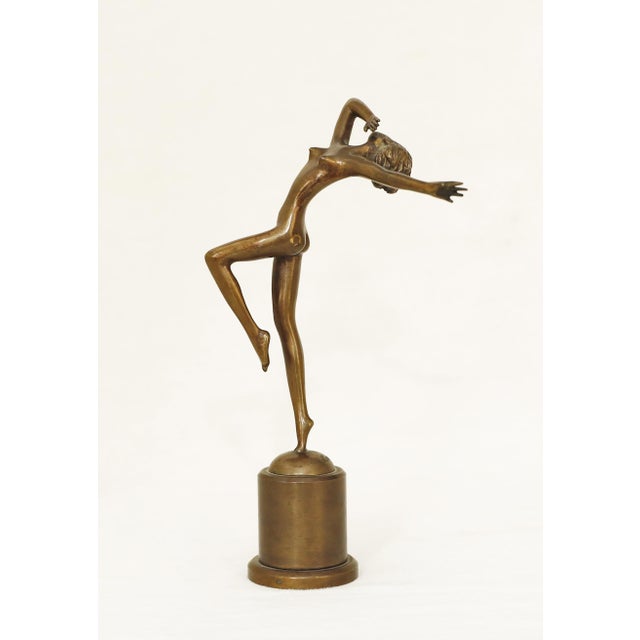 Bronze Female Nude from Josef Lorenzl, 1920s For Sale - Image 3 of 12