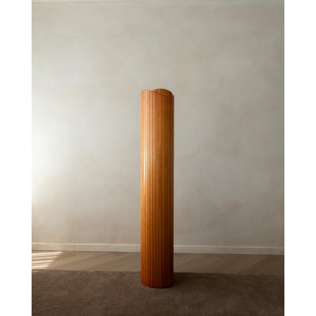 French Art Deco Pine Tambour Room Divider by Jomain Baumann for Baumann, 1930s For Sale - Image 11 of 18