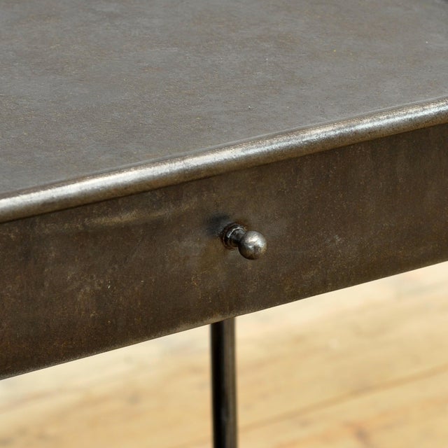 Vintage Iron Bedside Table, 1910s For Sale - Image 9 of 12