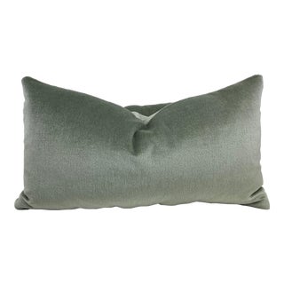 Sage Green Mohair 12"x22" Pillows-A Pair For Sale