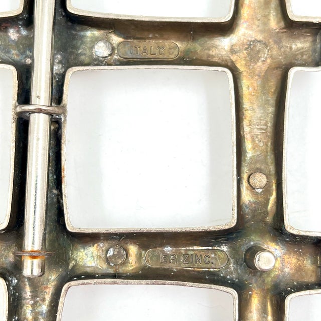 Silver Vintage Silverplate Faux Bamboo Expanding Trivet For Sale - Image 8 of 8