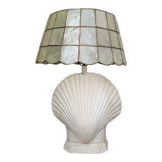 Vintage Nautilus Shell Lamp - Rewired Reshaded For Sale