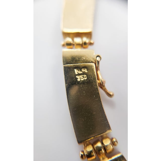 White Late 20th Century Vintage 2 Carats Diamond Medallion Greek Meander Cameo Necklace 18k Gold For Sale - Image 8 of 8