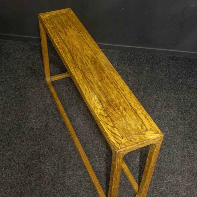 Chinese Elm Altar Table, 1970s For Sale - Image 3 of 11