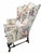 Brunschwig & Fils Vintage Grandmillenial Chintz English Rose Wingback Chair For Sale - Image 4 of 16