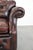 Chesterfield Club Chair in Red Flamed Cowhide Leather For Sale - Image 9 of 12