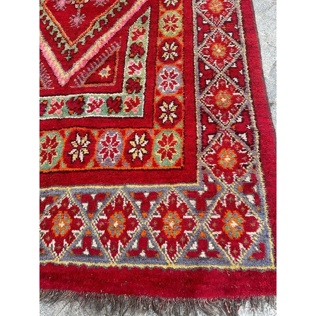 Antique Moroccan Tribal Rug, 1890s For Sale - Image 4 of 18