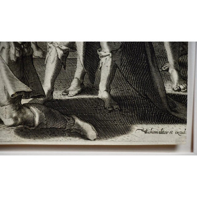 "Allegory of Justice": A 17th Century Old Master Engraving by Van Swanenburg, 1605 For Sale - Image 9 of 9