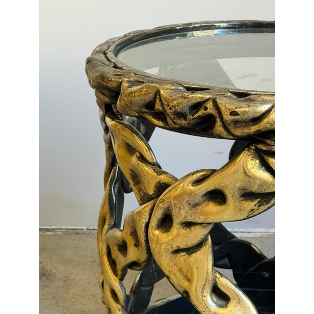 Late 20th Century Tony Duquette Style “Taffy” Side Table For Sale - Image 5 of 9