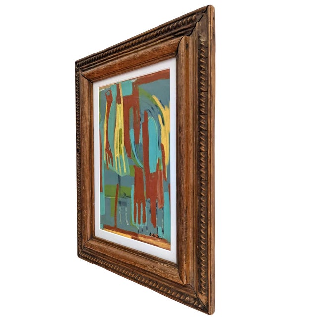 2020s Acrylic and Pastel Abstract Figurative Painting by Anne Abueva For Sale - Image 5 of 9