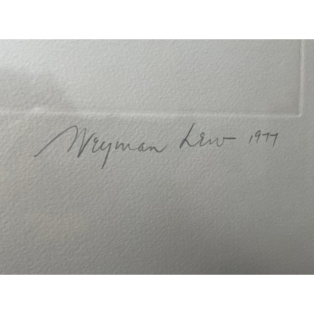 Paper Original Weyman Lew Hand Colored Etching Signed and Framed Set of (2) c.1977 For Sale - Image 7 of 11