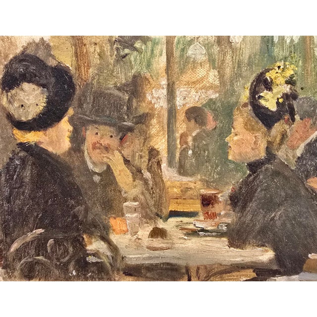 Late 19th Century Lucien Laurent Gsell -19th Century Belle Epoque Café Scene, Oil Painting For Sale - Image 5 of 12