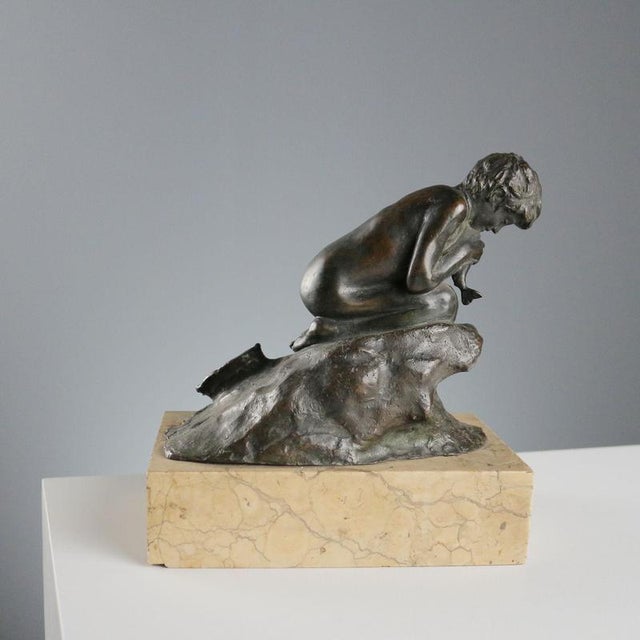 Vincenzo Gemito, Fisherman Sculpture, Bronze For Sale - Image 4 of 8