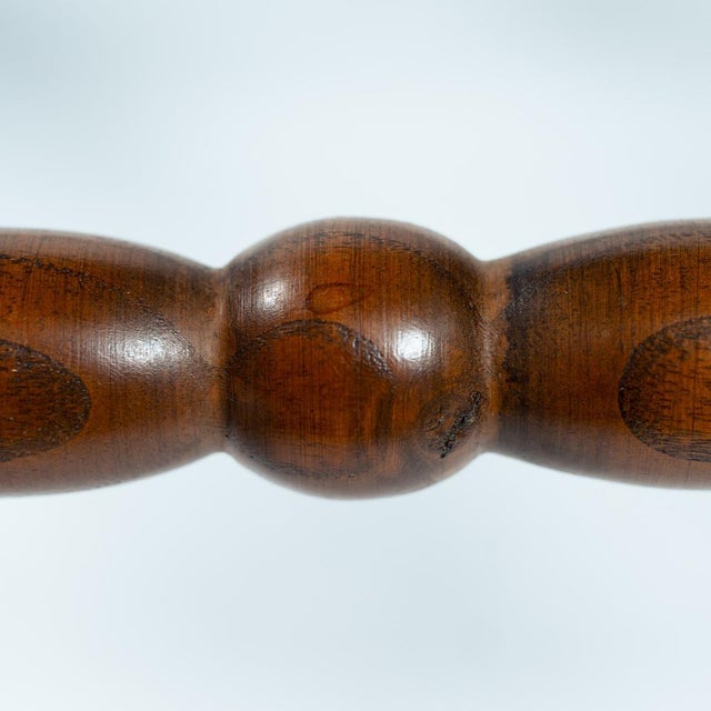 Chair in Brown Leather and Oak by Pierre Lottier for Almazan, 1970s For Sale - Image 11 of 18