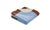 Contemporary Boreal Blanket with Brown/Light Blue Frame by Moanne For Sale - Image 3 of 5