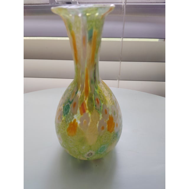 Italian Green Murano Vase For Sale - Image 11 of 17